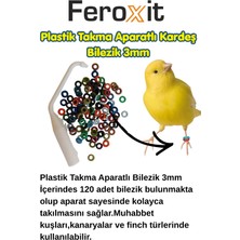 Feroxit Aparatlı Kuş Bileziği 120 Adet – Muhabbet Kuşu Kanarya Finch Kimlik Bileziği