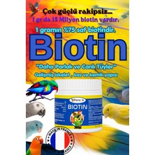 Feroxit %75 Saf Biotin – 1 Gramda 15 Milyon Güçlü Tüy Bakım Desteği Tüm Kuş Turleri Için 300 gr