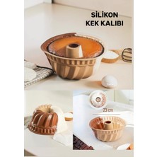 Tafce Silikon Göbekli Kek Kalıbı 23 cm
