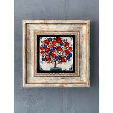 Oscar Stone Decor 20 x 20 cm Çerçeveli Taş Duvar Dekoru Modern Tasarım ve Estetik CDD1-40-471