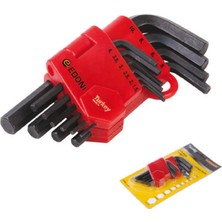 MiraLive 120 mm 10 Parça Siyah 6 Köşe Alyan Seti