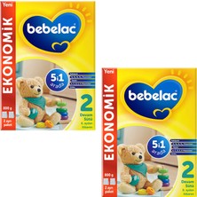 Bebelac Toz Devam Sütü 800 gr 6 - 9 Ay İçin Sütlü 2 Adet Ekonomik Paket