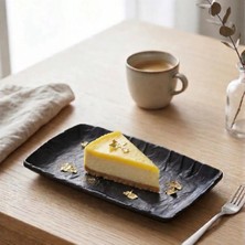 Külsan 41016.BL - Polaris 6'lı Siyah Dikdörtgen Tabak Seti 15,4x8,9 Cm, Thermoset Melamin