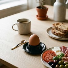 Külsan 1508.BL - 6'lı Siyah Yumurtalık 8 Cm, Thermoset Melamin