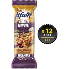 Eti Lifalif Kırmızı Meyveli Yulaf Bar 35 g x 12 Doğal İçerik ve Pratik Kullanım İle Sağlıklı Atıştırmalık