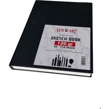 Vox Art Sert Kapak Eskiz Çizim Defteri- A4 120GR. 110 Yaprak
