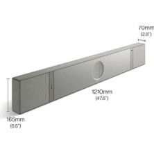 Kef Xıo Soundbar, 5.1.2 Dolby Atmos, Dts:x, Uni-Q Mx Spatial Audio, Veco Destekli Güçlü Bas, 12 Aktif Sürücü & Class-D Amfi, HDMI Earc, Bluetooth 5.3 ve Wi-Fi Destekli Premium Ev Sinema Sistemi