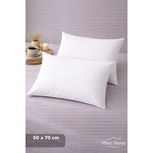 More Home   Kapaklı Yastık Kılıfı (2 Adet) 50  x  70  cm Beyaz