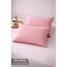 More Home Gül Gurusu Kapaklı Yastık Kılıfı (2 Adet) 50 x 70 cm