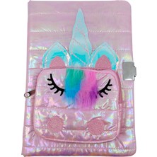 Elit Cüzdanlı Unicornlu Kilitli Hatıra Defteri