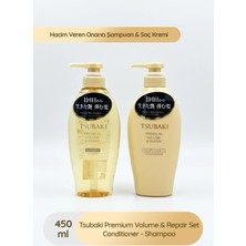 Tsubaki Saç Bakım Seti: Hacim Veren Şampuan & Saç Bakım Kremi Seti (450 ml + 450 ml