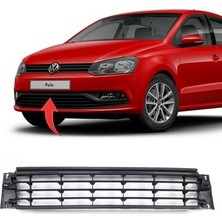 Gkl 6C0853677A 9b9 Volkswagen Orta Izgara (Saten Siyah Çıta) Polo 2015-2018