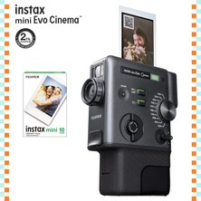 Fujifilm Instax Mini Evo Cinema Fotoğraf Makinası ve 10'lu Mini Film Renkli Fotoğraf Deneyimi