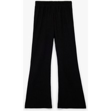 Koton Bürümcük Kumaş Beli Lastikli Ispanyol Paça Pantolon