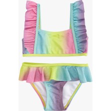 Koton Parlak Askılı Fırfırlı Bikini Takımı