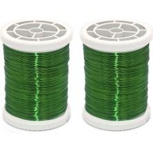 Tuğra Tablo Tuğra Bakır Tel 2 No:13 Açık Yeşil 100 mt 0,30 Mikron Filografi Ve Gelin Taçları İçin Kullanım