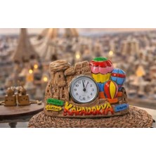 Uğur Mobilya Kapadokya Peri Bacası Dekoratif Hediyelik 3 Balonlu Masa Saati