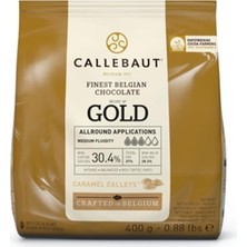 Callebaut Gold Karamel Damla Çikolata 400 gr Karamelli Lezzetli Tatlandırıcı İçerikli
