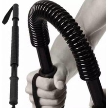 Leyaton Metal Göğüs Yayı Bükbük Yay El Bilek Omuz Kol Kas Geliştirici Orta Dirençli Siyah