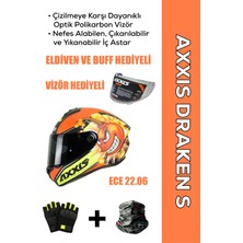 Axxis Draken S Bombs A5 / Mat Kırmızı Full Face Motosiklet Kaskı - Intercom Uyumlu, Dot ve Ece 22.06