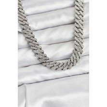 Inure Jewelry Pirinç Cuba Chain Gurmet Model Kolye
