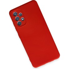 MiraLive  Samsung Galaxy A32 Kılıf First Silikon - Kırmızı
