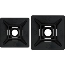 GWEST HW - 3AB Yapışkanlı Kroşe 19x19 mm Siyah 100 Adet