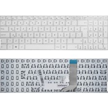 Notespare Asus Uyumlu F556, F556UA, F556UB, F556UF, F556UJ, F556UQ, FL5900 Klavye Tr Beyaz