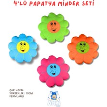 4lü Nakışlı Papatya Minder Seti