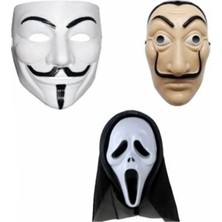 Ufuk Şaka Oyunları Merkezi Pippa Vandetta La Casa De Papel Çığlık 3 Lü Maske Seti Renkli Tasarım