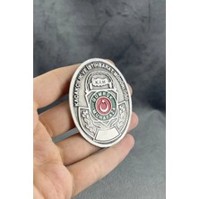 kuyumcudan Kaçakçılık Gümrük Eskitme Demir Cüzdan Rozeti