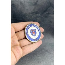 kuyumcudan Deniz Kuvvetleri Yuvarlak Demir Cüzdan Rozeti