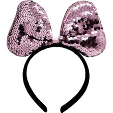 MiraLive Renk Değiştiren Pullu Fiyonk Parti Tacı Pembe Gümüş