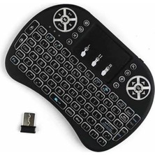 MiraLive Kablosuz Türkçe Q Klavye Rgb Işıklı Televizyon Ps3 Dokunmatik Mouse
