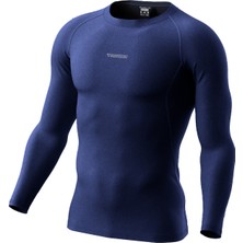 Ghassy Co. Erkek Pro Compression Nem Emici Atletik Performans Uzun Kollu Reglan Kol Spor Tişört
