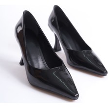 Fresco Scarfs Kadın Siyah Rugan Stiletto TR08MS27A