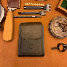 Bi Deri Bideri Mıletos Hakiki Deri Mandallı Cüzdan Haki