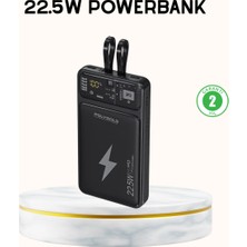 MiraLive Powerbank Hızlı Şarj 10000 Mah Dahili Kablo