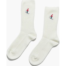 Paul Kenzie Christmas Collection - Nakışlı Yün Çorap - Holiday