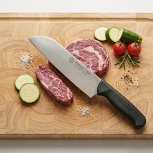 Akyüz Home Santoku Aşçı Şef Bıçağı Orjinal Sürmene Kesim Bıçak Paslanmaz Çelik Profesyonel Günlük Sürbisa 61195