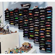 Piyonart Hot Wheels Altıgen Model Araba Duvar Rafı (Tekli)