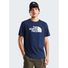 The North Face NF0A8B6JI851-M Evolutıon Half Dome Lacivert Yuvarlak Regular Fit Baskılı Erkek T-Shirt