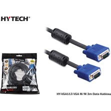 Erdo Ticaret Hytech HY-VGA113, 15PIN, Iki Ucu Erkek, 3mt, VGA Kablosu