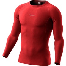 Ghassy Co. Erkek Pro Compression Nem Emici Atletik Performans Uzun Kollu Reglan Kol Spor Tişört