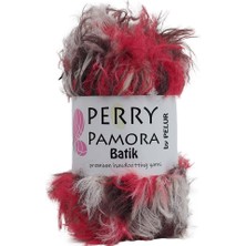 Ritzz Perry Pamora Batik Uzun Tüylü Kırmızı Kahve