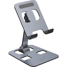 Avcı Teknoloji Market Masaüstü Ayarlanabilir Metal Tablet Standı ve Telefon Tutucu Katlanabilir