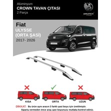 Turtle Fıat Ulysse Orta Şasi (L2) (Panelvan-Cıtyvan) 2017-2026  Crown Tavan Çıtası-Gri (Orta Şasi)