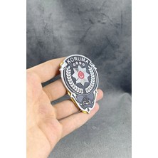 kuyumcudan Koruma Siyah Demir Cüzdan Rozeti