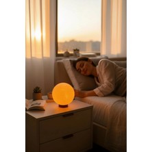 Benomtech Ay Küre Masa Lambası | Gün Işığı Led, Dekoratif Gece Lambası