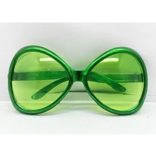 MiraLive Yeşil Renk Yeşilçam Nostalji 80LI Yıllar 90LI Yıllar Parti Gözlüğü  7X16 cm